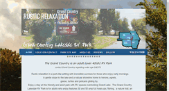 Desktop Screenshot of grandcountryrvpark.com